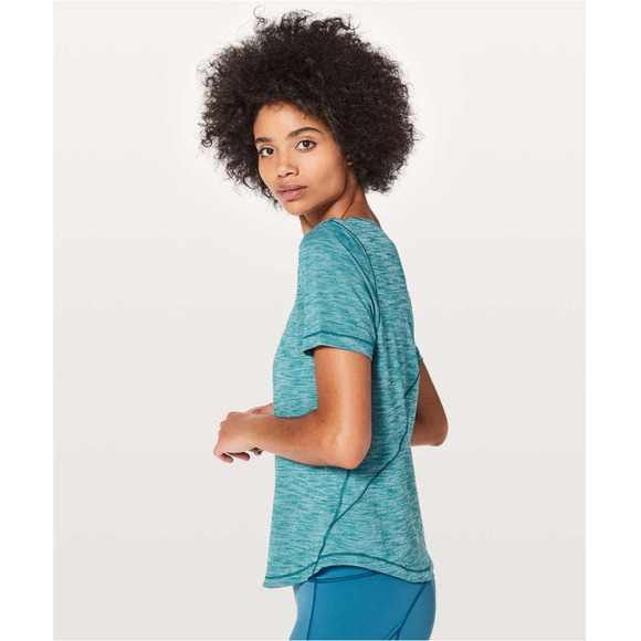 Lululemon Run Relaxed Short Sleeve Teal 6 NWOT - Picture 2 of 10